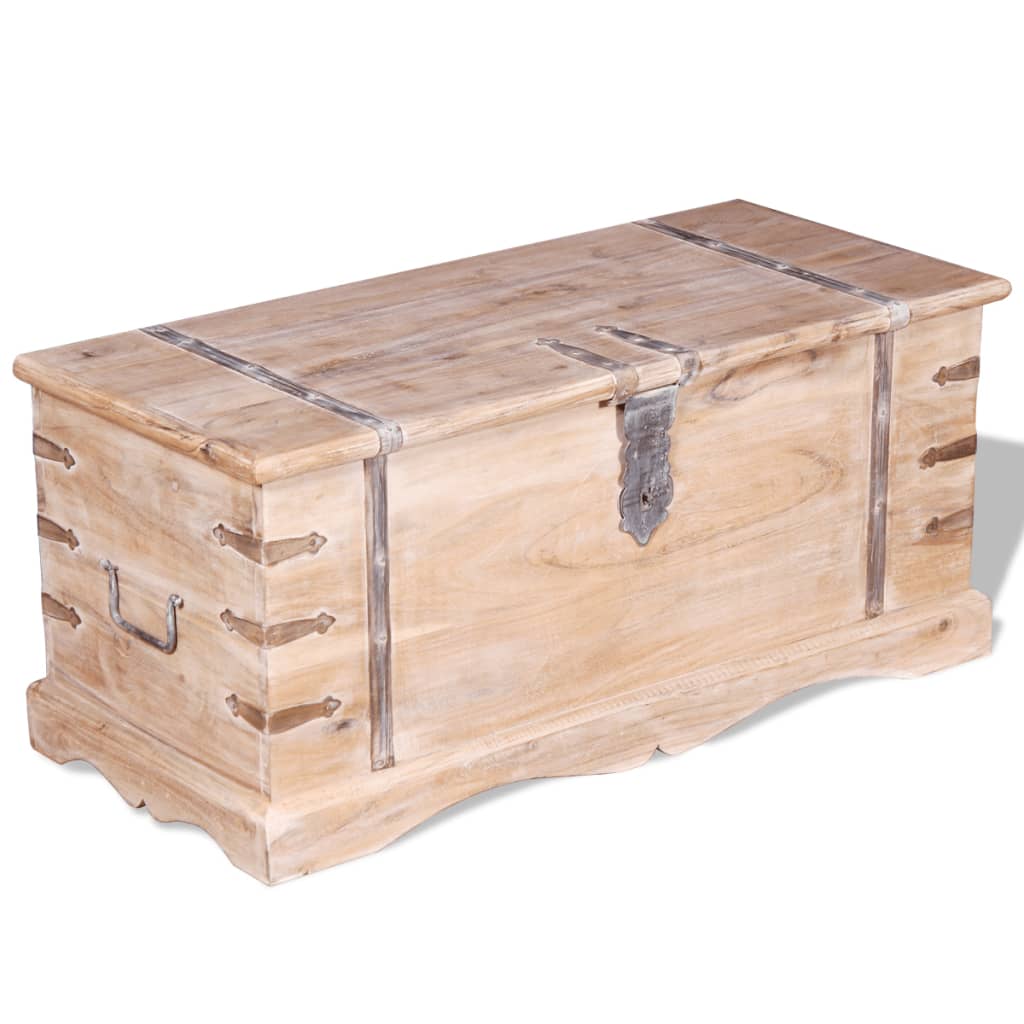 vidaXL Coffre en bois d'acacia