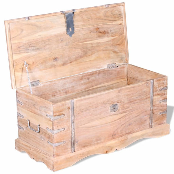 vidaXL Coffre en bois d'acacia