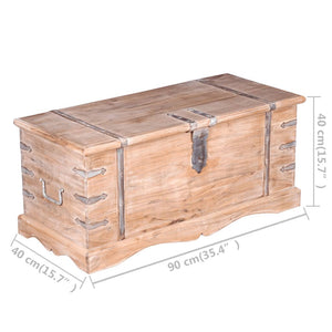 vidaXL Coffre en bois d'acacia