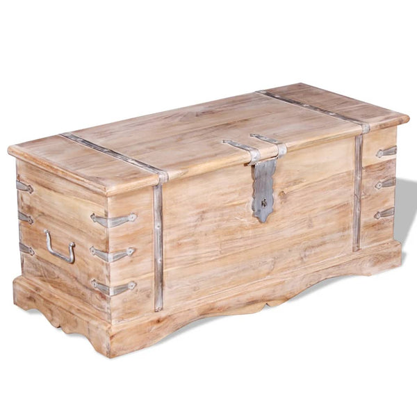 vidaXL Coffre en bois d'acacia