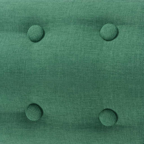 vidaXL Fauteuil tissu vert