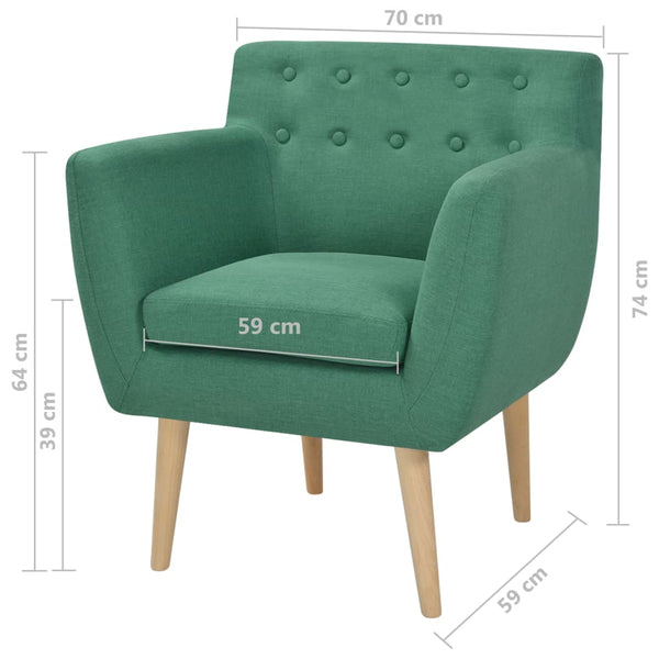 Sessel Grün Stoff