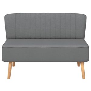 Sofa Stoff 117x55,5x77 cm Hellgrau