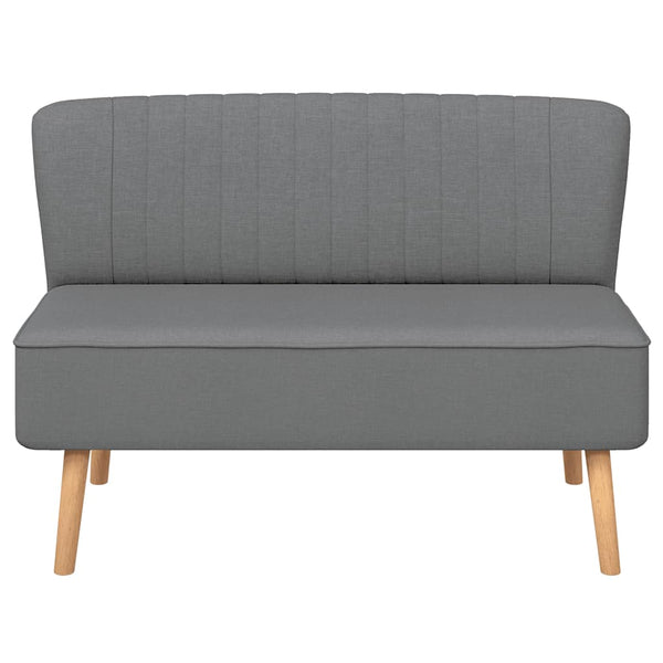 Sofa Stoff 117x55,5x77 cm Hellgrau