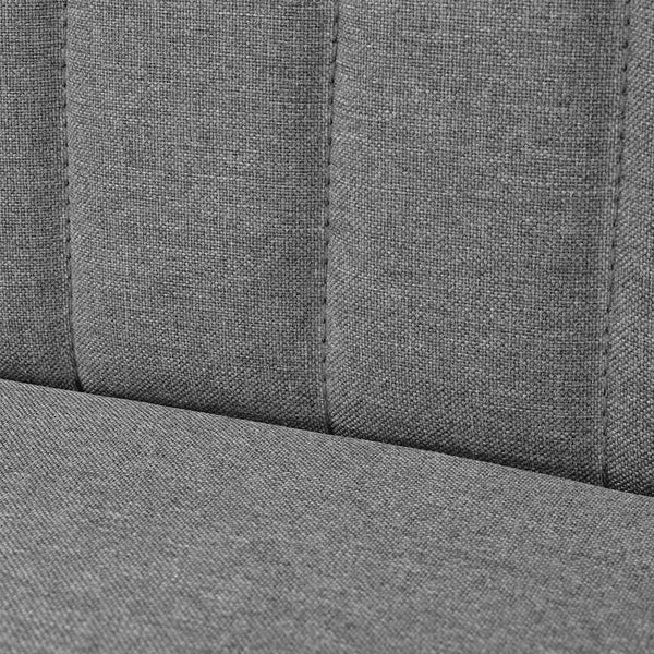 Sofa Stoff 117x55,5x77 cm Hellgrau