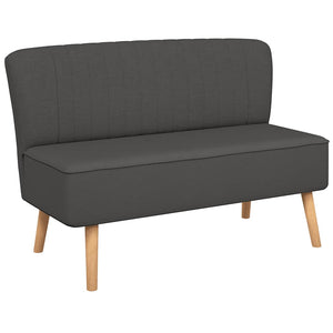 Sofa Stoff 117x55,5x77 cm Dunkelgrau