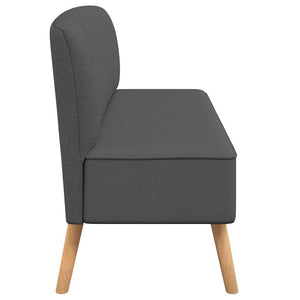 Sofa Stoff 117x55,5x77 cm Dunkelgrau