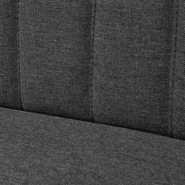 Sofa Stoff 117x55,5x77 cm Dunkelgrau