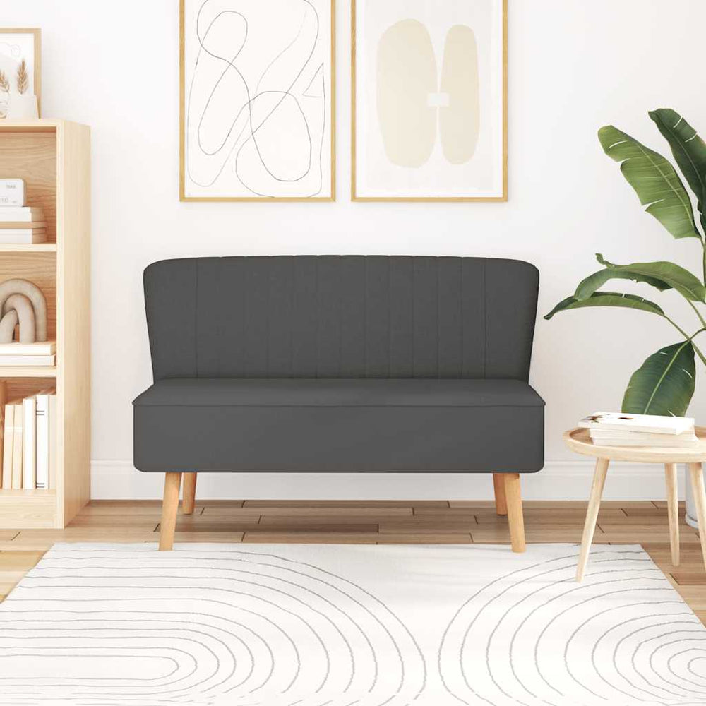 Sofa Stoff 117x55,5x77 cm Dunkelgrau