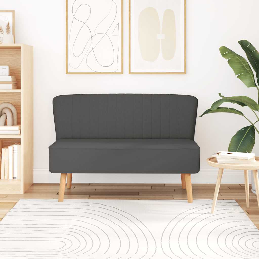 Sofa Stoff 117x55,5x77 cm Dunkelgrau