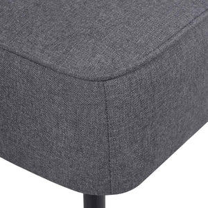 vidaXL Fauteuil cocktail gris foncé tissu