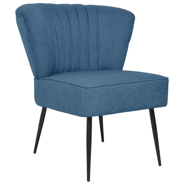 Cocktailsessel Blau Stoff