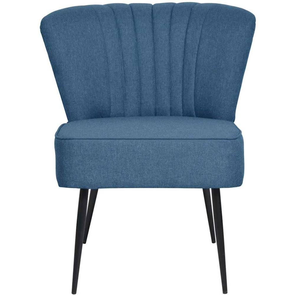 vidaXL Cocktail Armchair Blue Fabric