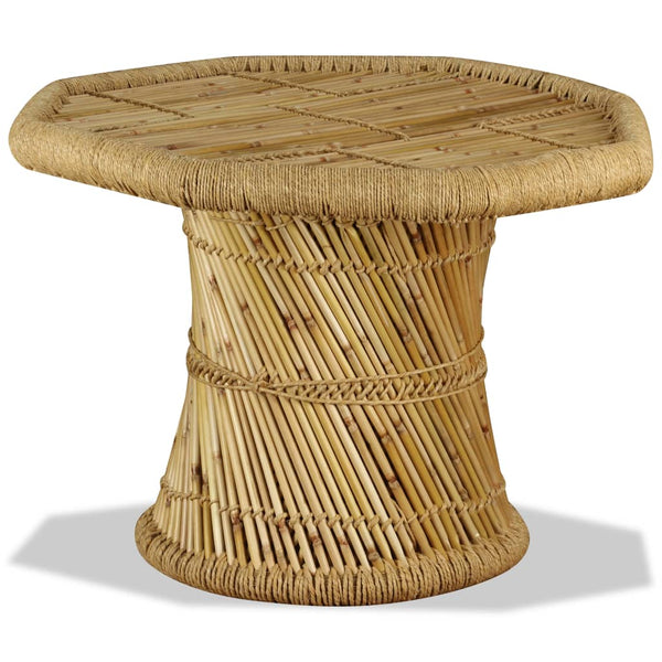 Couchtisch Bambus Achteckig 60x60x45 cm