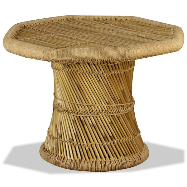 Couchtisch Bambus Achteckig 60x60x45 cm