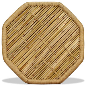 Couchtisch Bambus Achteckig 60x60x45 cm