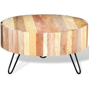 vidaXL Table basse en bois de récupération massif