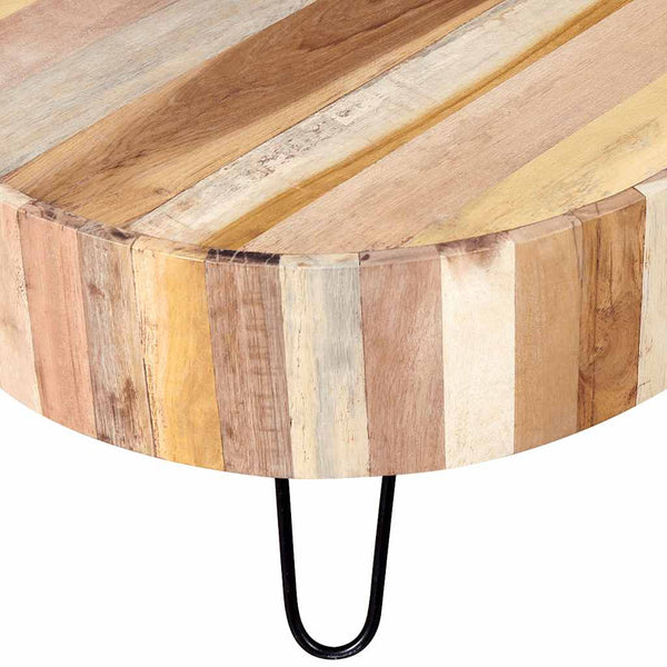 vidaXL Table basse en bois de récupération massif