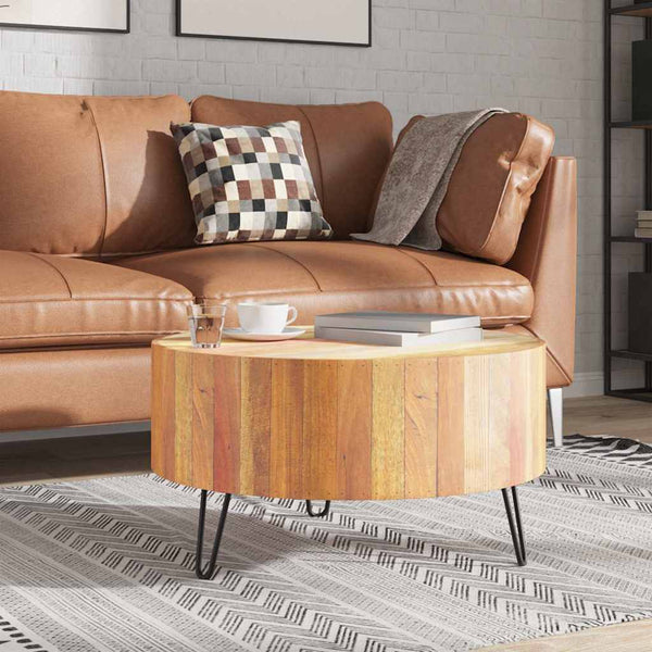vidaXL Table basse en bois de récupération massif