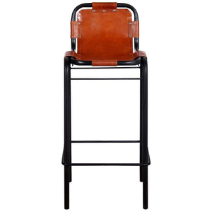 vidaXL Tabourets de bar 2 pcs Cuir véritable