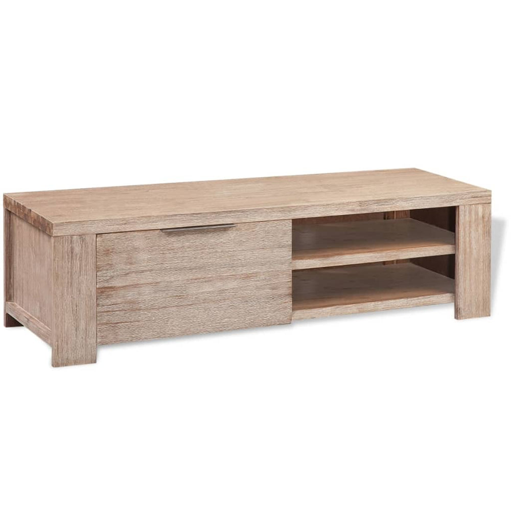 TV-Schrank Massivholz Akazie Gebürstet 140x38x40 cm