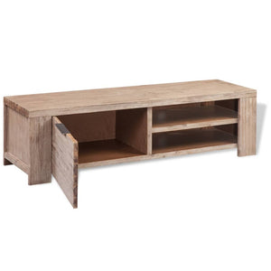 TV-Schrank Massivholz Akazie Gebürstet 140x38x40 cm