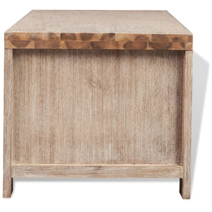TV-Schrank Massivholz Akazie Gebürstet 140x38x40 cm