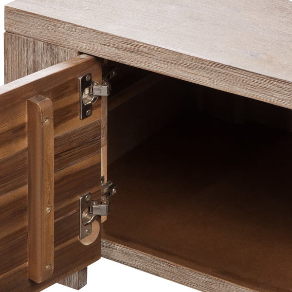 TV-Schrank Massivholz Akazie Gebürstet 140x38x40 cm