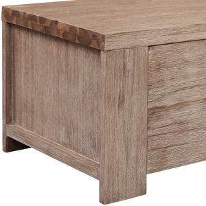 TV-Schrank Massivholz Akazie Gebürstet 140x38x40 cm