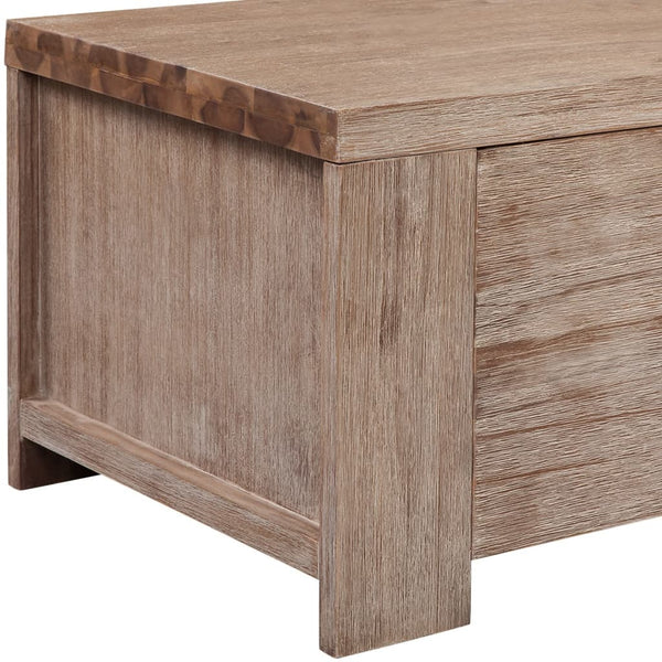 TV-Schrank Massivholz Akazie Gebürstet 140x38x40 cm