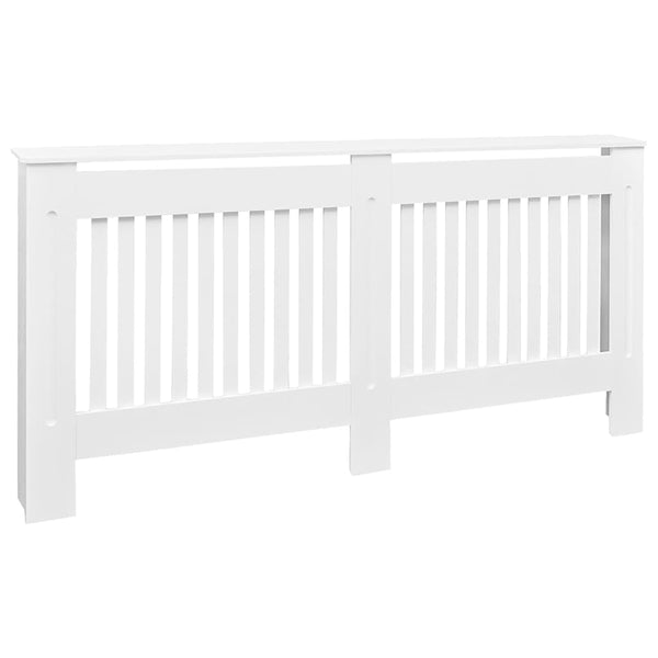vidaXL Cache-radiateur Blanc Bois d'ingénierie 172 cm