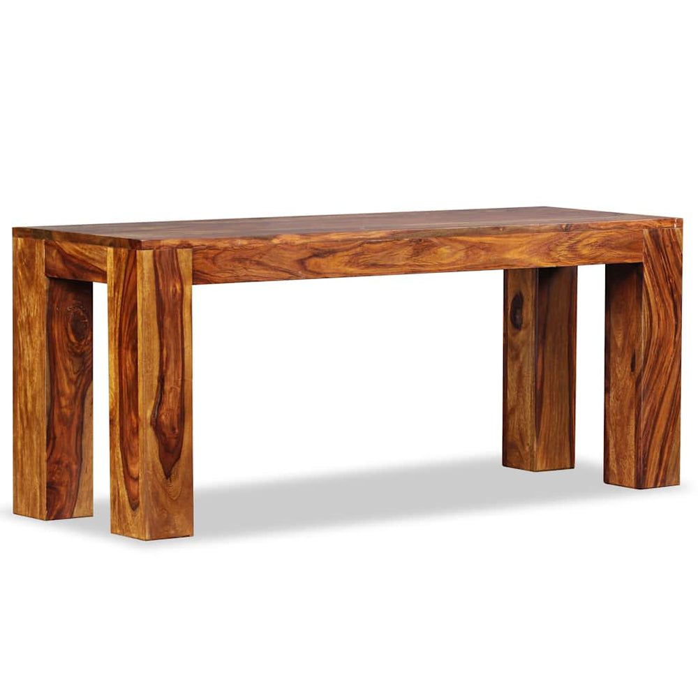 Sitzbank Massivholz Akazie 110x35x45 cm