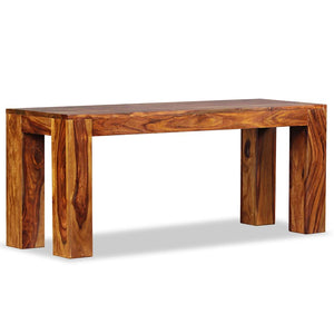 Sitzbank Massivholz Akazie 110x35x45 cm