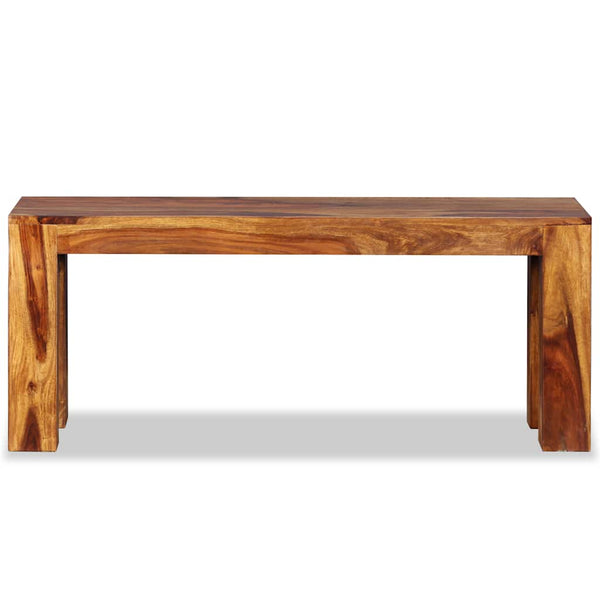 Sitzbank Massivholz Akazie 110x35x45 cm