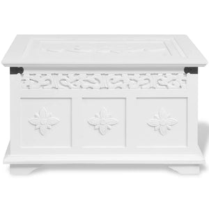 vidaXL Coffre de rangement 2 pcs Blanc