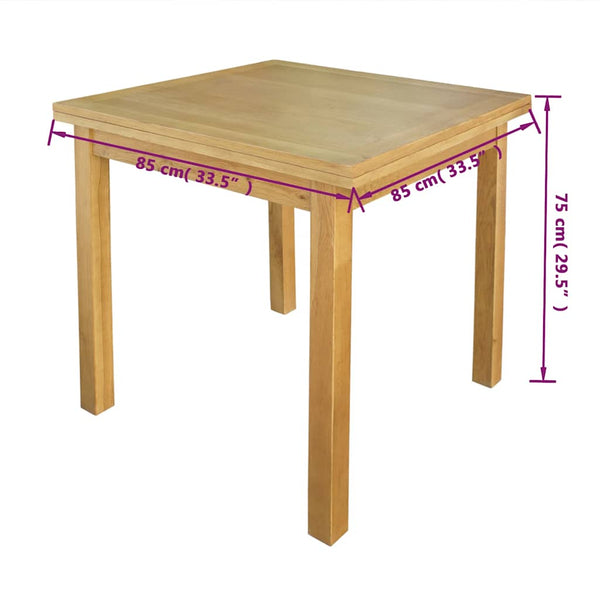 Ausziehtisch Eichenholz 170x85x75 cm