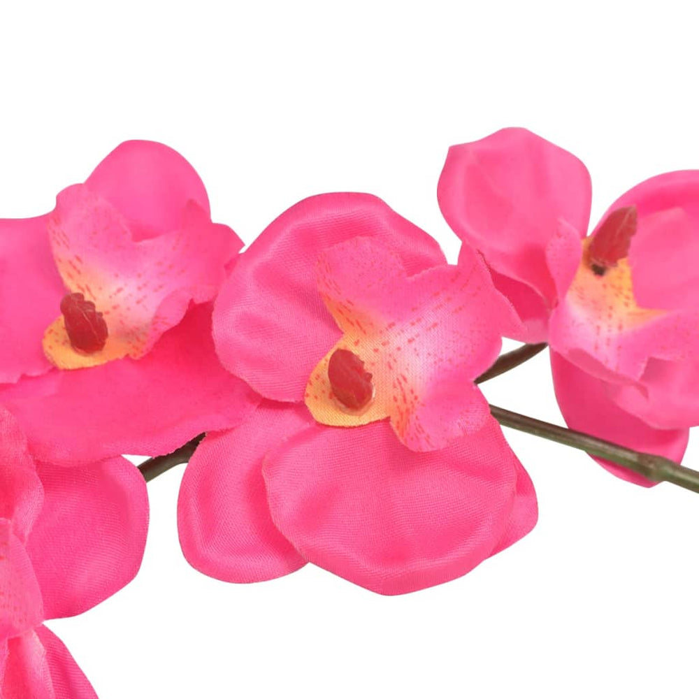 vidaXL Orchidée artificielle avec pot 30 cm Rouge