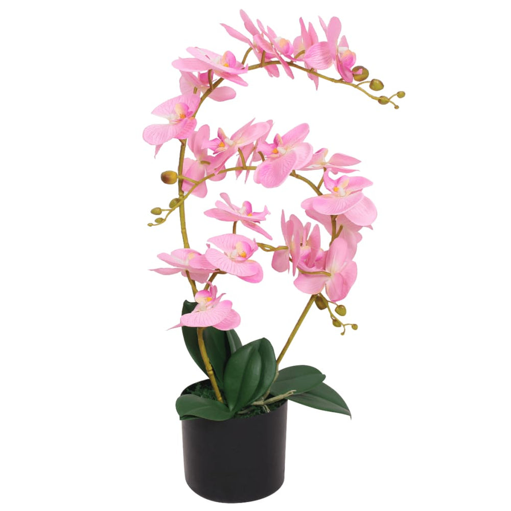 vidaXL Orchidée artificielle avec pot 65 cm Rose
