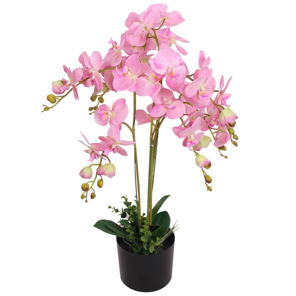 vidaXL Orchidée artificielle avec pot 75 cm rose