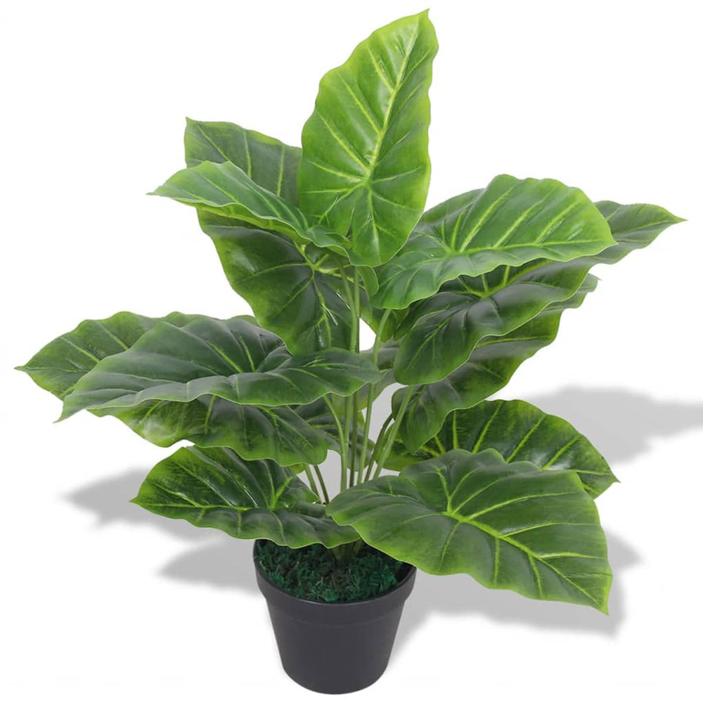 vidaXL Plante de taro artificielle avec pot 45 cm Vert
