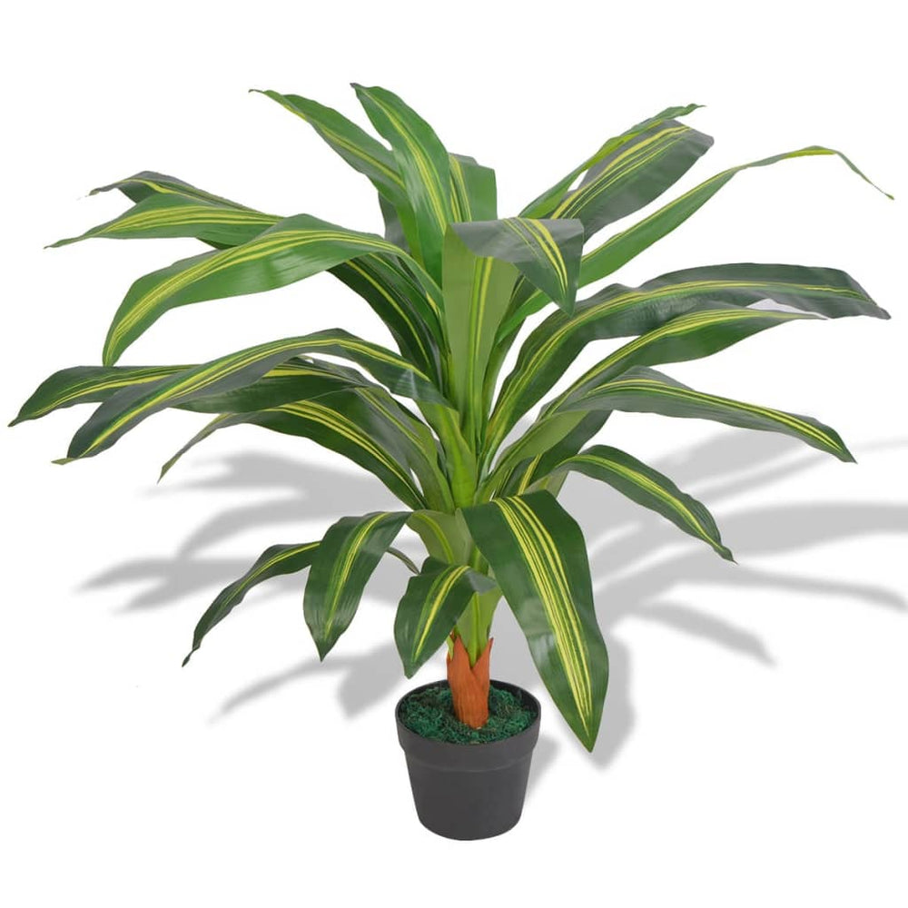vidaXL Dragonnier artificiel avec pot 90 cm vert