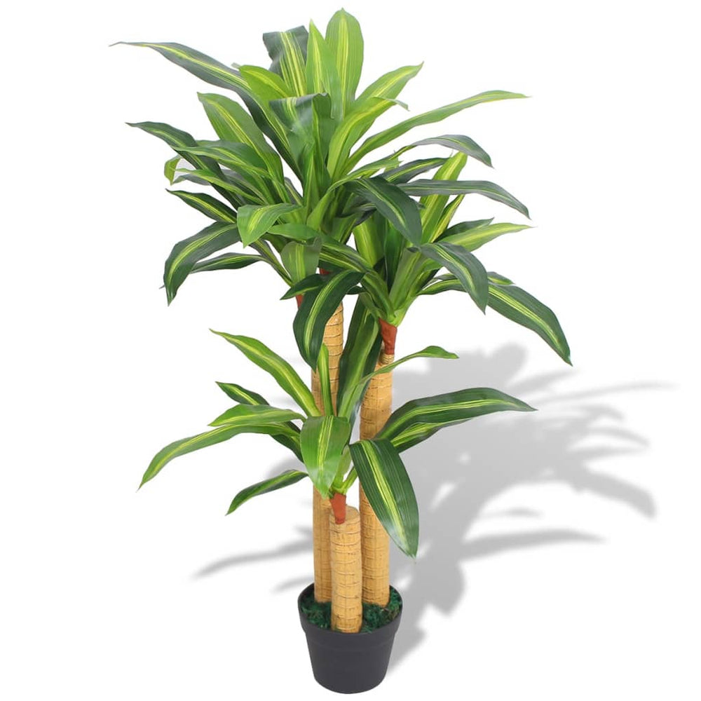 vidaXL Dragonnier artificiel avec pot 100 cm Vert