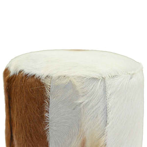 Barhocker Ziegenleder und Teak Massivholz