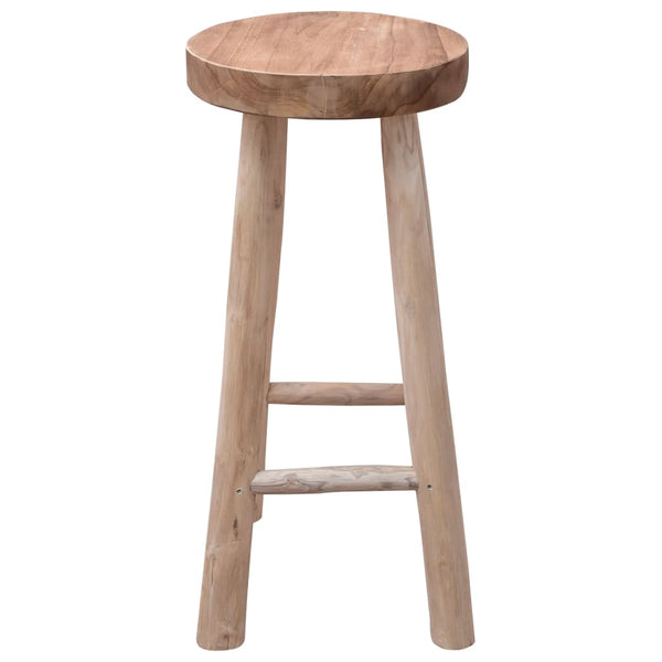 vidaXL Tabouret de bar en teck massif