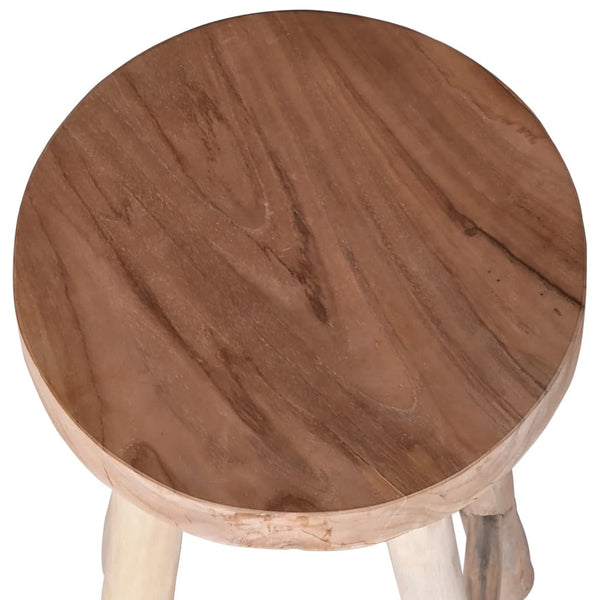 vidaXL Tabouret de bar en teck massif