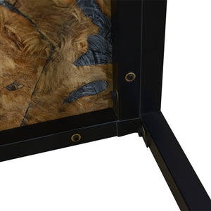 vidaXL Teak Resin Coffee Table 60x60x40 cm