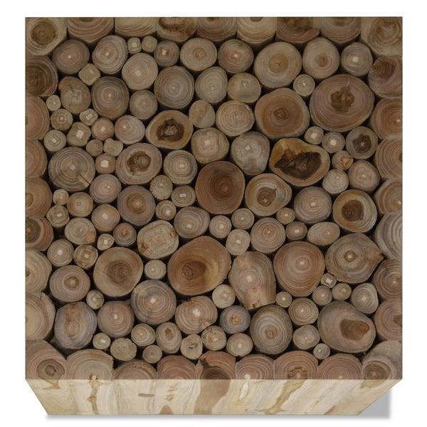 vidaXL Table basse en teck 50x50x35 cm