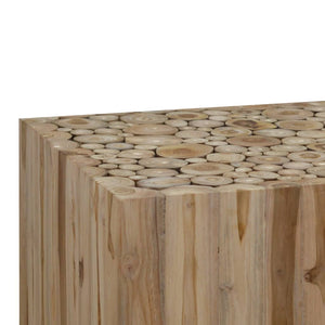 vidaXL Table basse en teck 50x50x35 cm