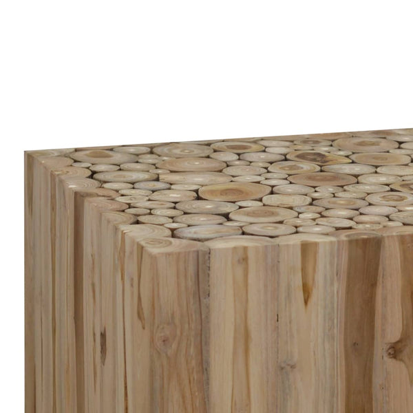 vidaXL Table basse en teck 50x50x35 cm