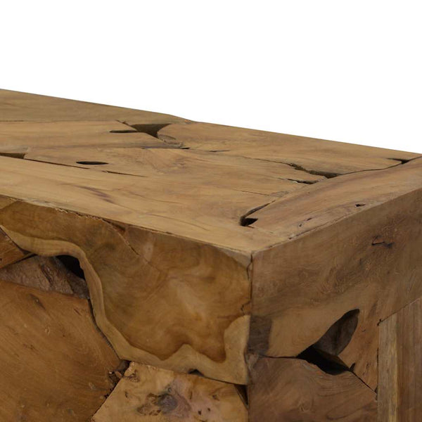 Couchtisch 90x50x30 cm Teakholz Braun